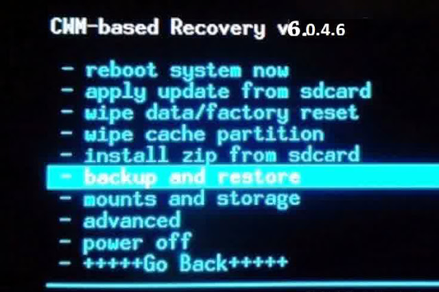 Cara Backup & Restore melalui CWM Recovery