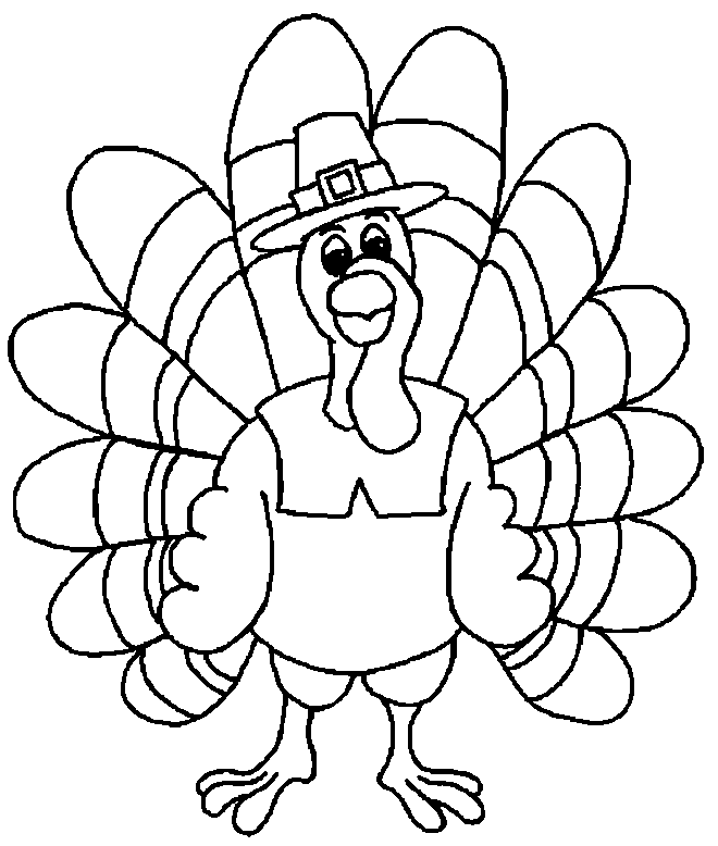 Turkey Coloring Sheets 1