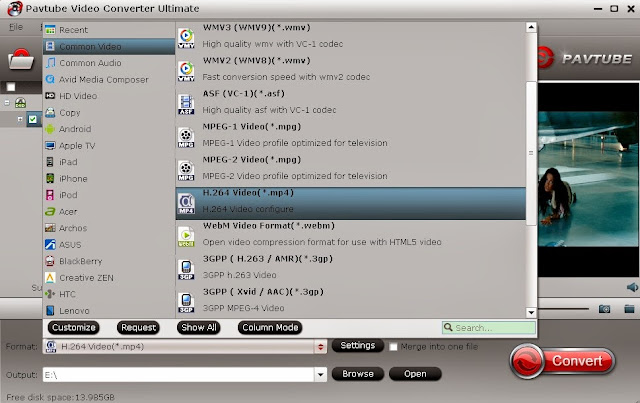 convert dvd to h.264 mp4 for tv