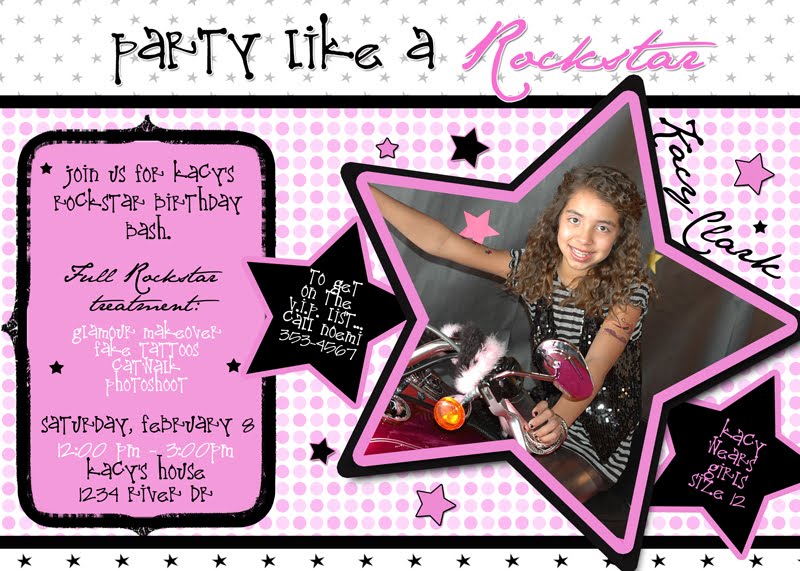 birthday party invites for girls. Girls Birthday Party Invites