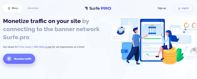 Surfe.Pro Ad Network Review : Minimum payout 0.03$