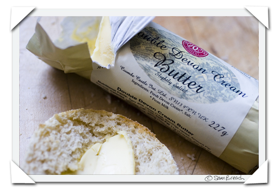 picture photograph English Double Devon Cream butter copyright of sam breach http://becksposhnosh.blogspot.com/