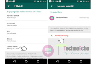 cara menggunakan live location di whatsapp