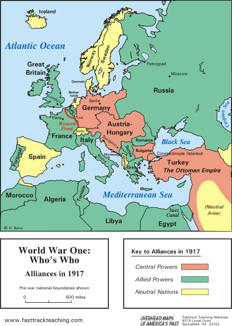 allies of ww1. The Alliances of World War One