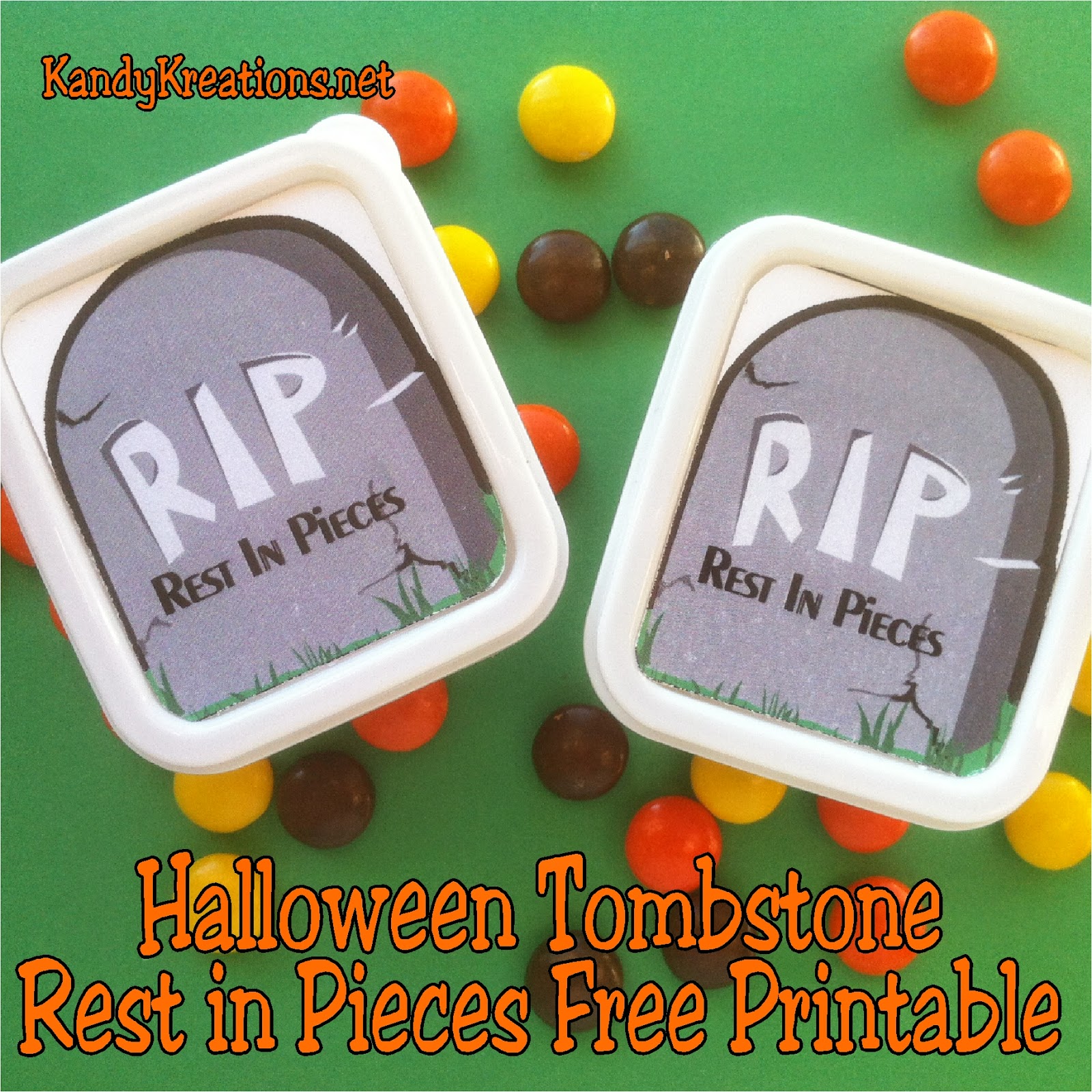 Diy Party Mom Halloween Tombstone Rest In Pieces Free Printable