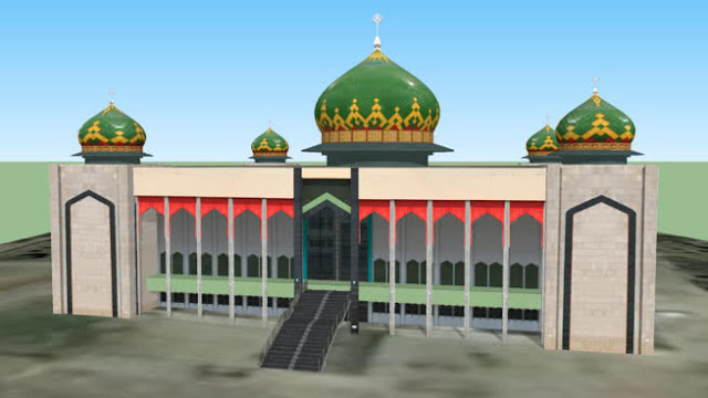 contoh gambar masjid minimalis modern terbaru