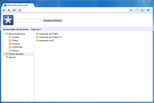 Gerente dos Favoritos-Chrome5