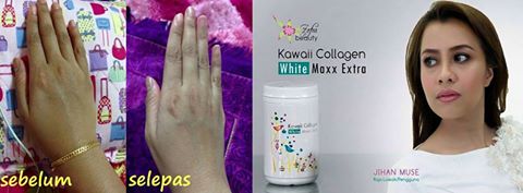 Secret skin white kawaii collagen / zofea bust up / skincare dr.halina murah