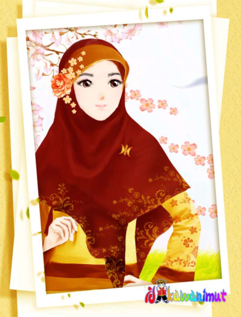 17 Gambar Kartun Muslimah Cantik Berhijab Anak Cemerlang