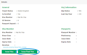 Issue Final Exit Visa to Family in Saudi Arabia