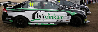 FAIR DINKUM SHEDS SPONSORED RACE CAR