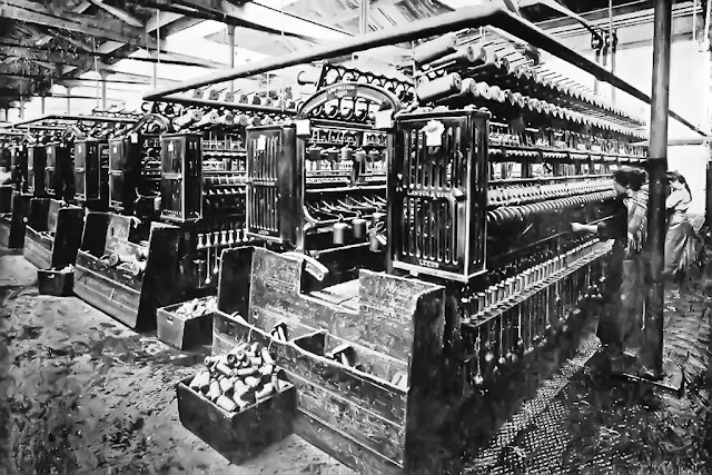 Spinning Room, Cleator Flax Mill, C1900