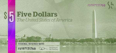 Новые, долларовые, купюры, США, mew, banknotes, FRS, Federal Reserve,Bank, banknotes, new, dollars, USA