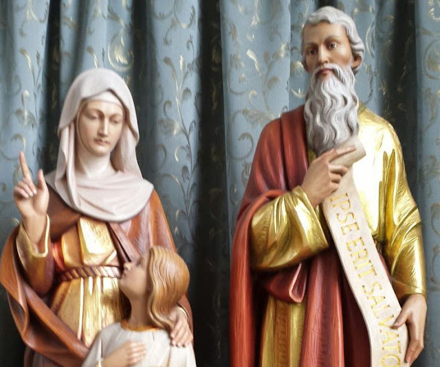 Ss. Joachim and Anne, saint of the day July 26, grandparents of Jesus, parents of the blessed virgin mary