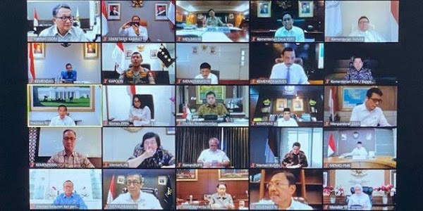 Absen Rapat Online Bahas Virus Corona Bareng Jokowi, Prabowo ke Mana?