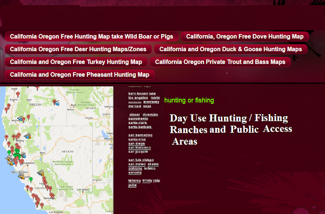 hunting and fishing clubs, fishing maps and reports Oregon and California