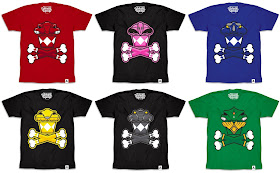 Power Rangers x Johnny Cupcakes T-Shirt Collection