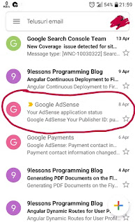 Pemberitahuan google adsense