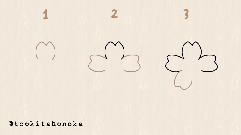 描き方 桜の 枝 イラスト 簡単
