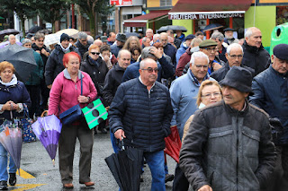 Manifestación de pensionistas en Barakaldo