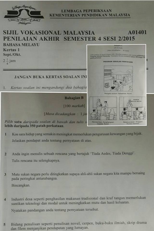 WADAH KETERAMPILAN BERBAHASA: KERTAS 1 BAHASA MELAYU SIJIL 