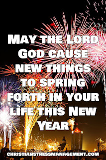 Christian New Year Wishes May the Lord God cause new things to spring forth in your life this New Year (Isaiah 43:19)