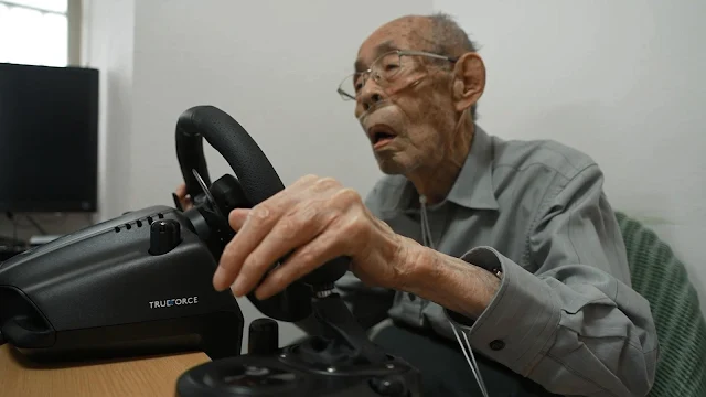 A 93-year-old Japanese ex-taxi driver has become a YouTube racing legend.