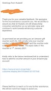 Honor Play user get 500 Amazon voucher