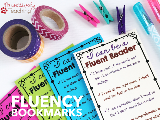Grab these fluency bookmarks for FREE!  What is reading fluency?  Why do I need it in my primary classroom?  How can I help develop fluency?