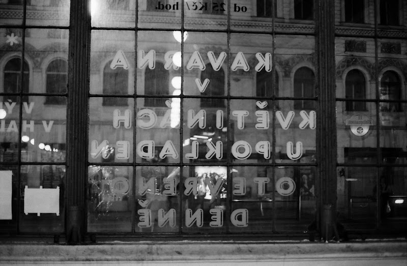 Prague - Masarykovo train station hall window