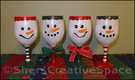 painted snowman, painted wine glasses, painted wineglasses, glass painting, christmas tutorial, painted wine glass tutorial, snowman wine glass