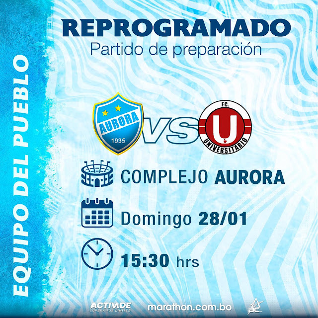 Venta de Entradas Aurora vs Universitario de Vinto