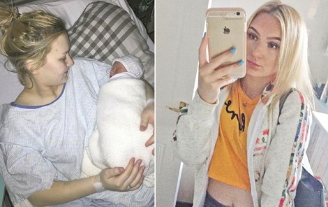 Teenager reveals she didn't know she was pregnant until she was in LABOUR because she was still a size 6 