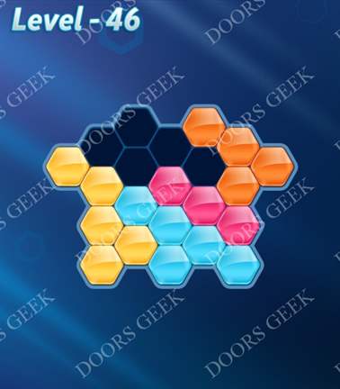 Block! Hexa Puzzle [Novice] Level 46 Solution, Cheats, Walkthrough for android, iphone, ipad, ipod