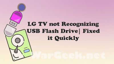 LG TV not Recognizing USB Flash Drive