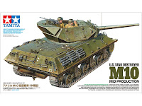 Tamiya 1/35 U.S. Tank Destroyer M10 Mid Production (35350) English Color Guide & Paint Conversion Chart