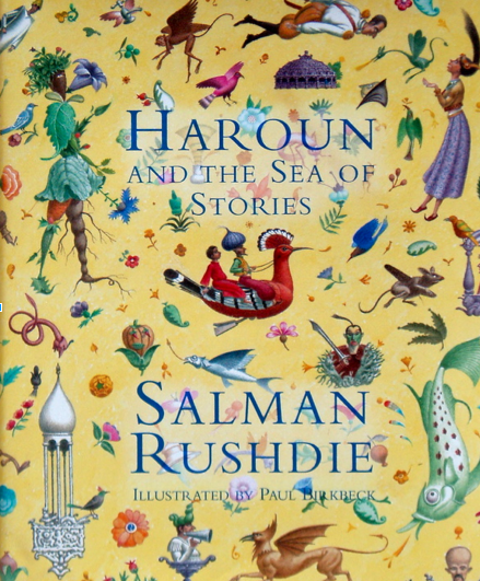 Book cover for Haroun and the Sea of Stories by Salman Rushdie Haroun and the Sea of Stories in the South Manchester, Chorlton, Cheadle, Fallowfield, Burnage, Levenshulme, Heaton Moor, Heaton Mersey, Heaton Norris, Heaton Chapel, Northenden, and Didsbury book group