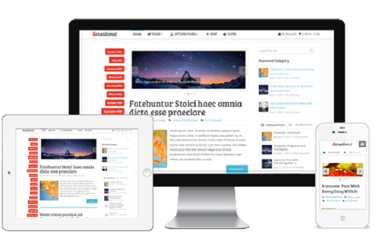 Sensational Blogger Template: Responsive