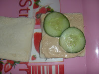 Club sandwich au saumon rose et concombre