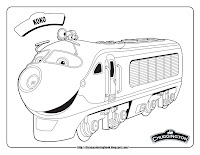 chuggington koko train coloring pages