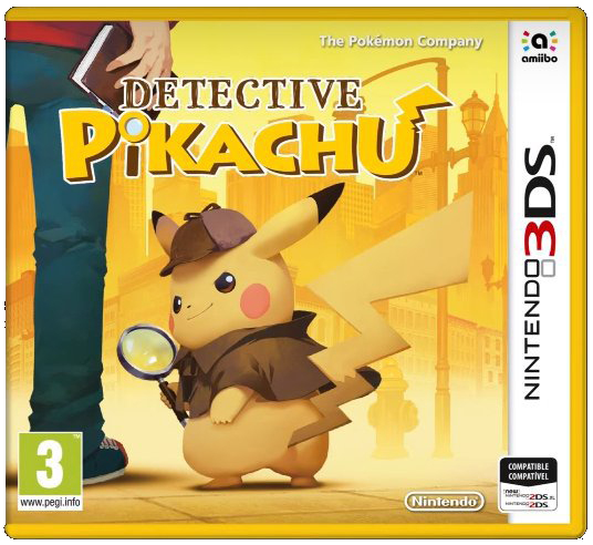 Game covers for the Pokemon games, Detective Pikachu for Nintendo DS