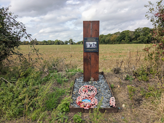 The memorial for the Mosquito crew at Hunstanton