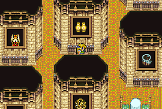 Celes explores Owzer's Mansion, a surprise dungeon in Final Fantasy VI.