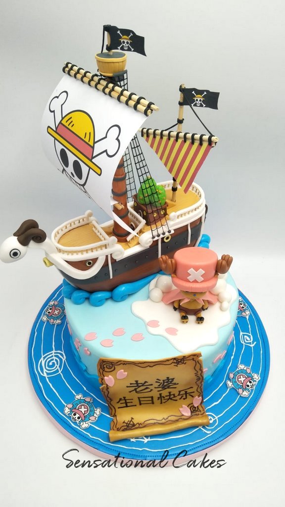 Hand painted Anime Japanese Cartoon Cake - Decorated Cake - CakesDecor