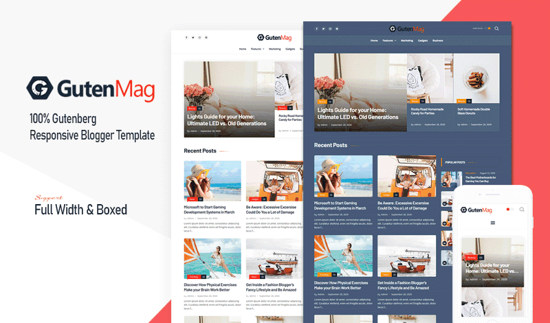 GutenMag - Latest Version- Premium Blogger Template Free Download.