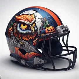 Florida Atlantic Owls Halloween Concept Helmets