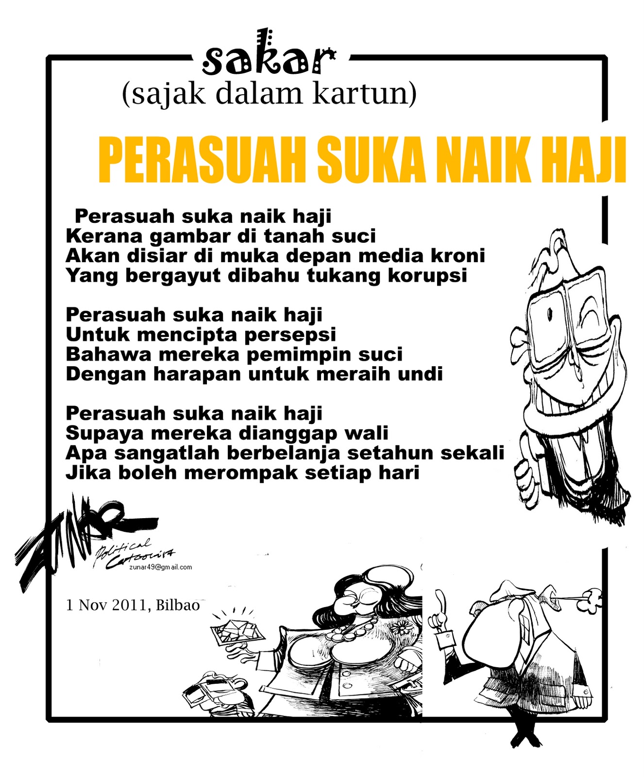 Zunar Kartunis: KARTUN-KARTUN HAJI