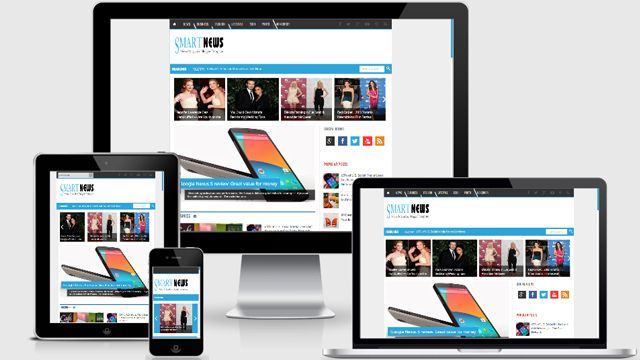 Smart News Responsive Magazine Blogger Template