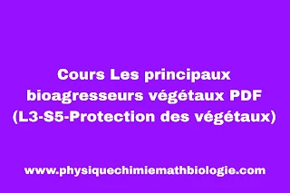 Cours Les principaux bioagresseurs végétaux PDF (L3-S5-Protection des végétaux)