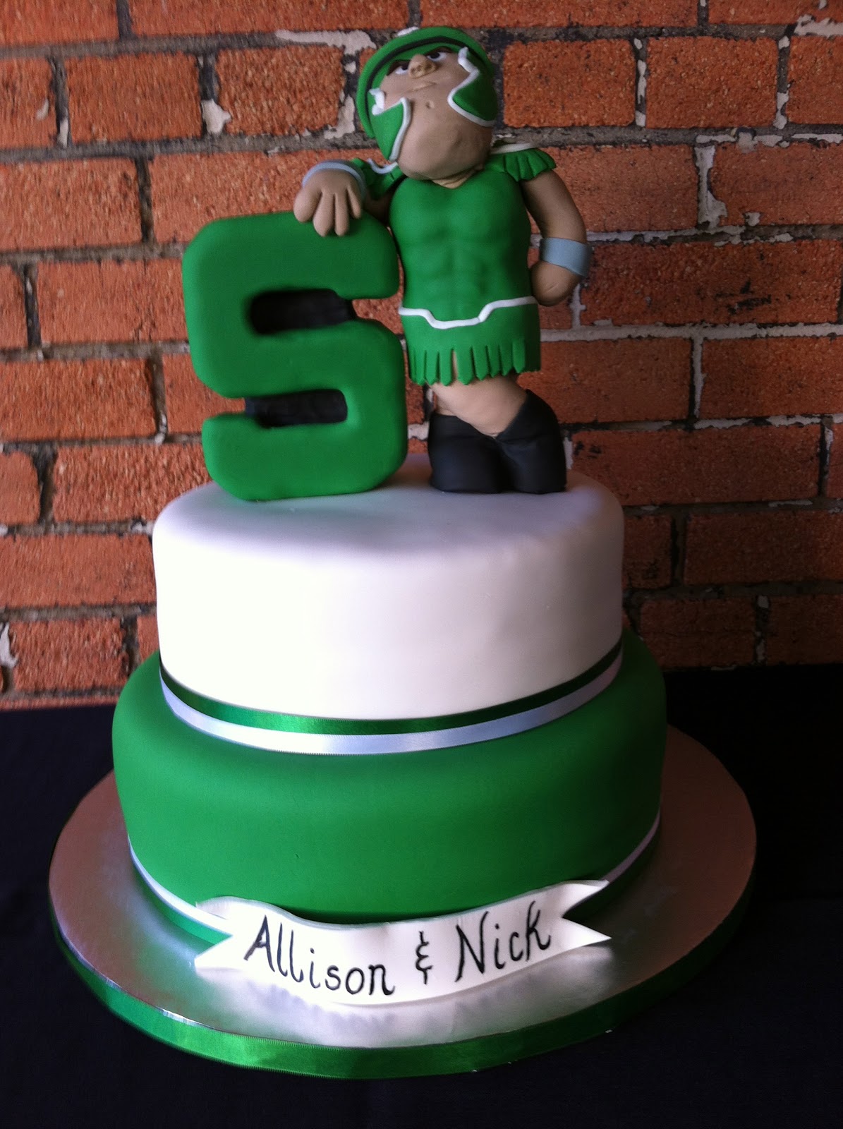 Michigan State Spartan Cake